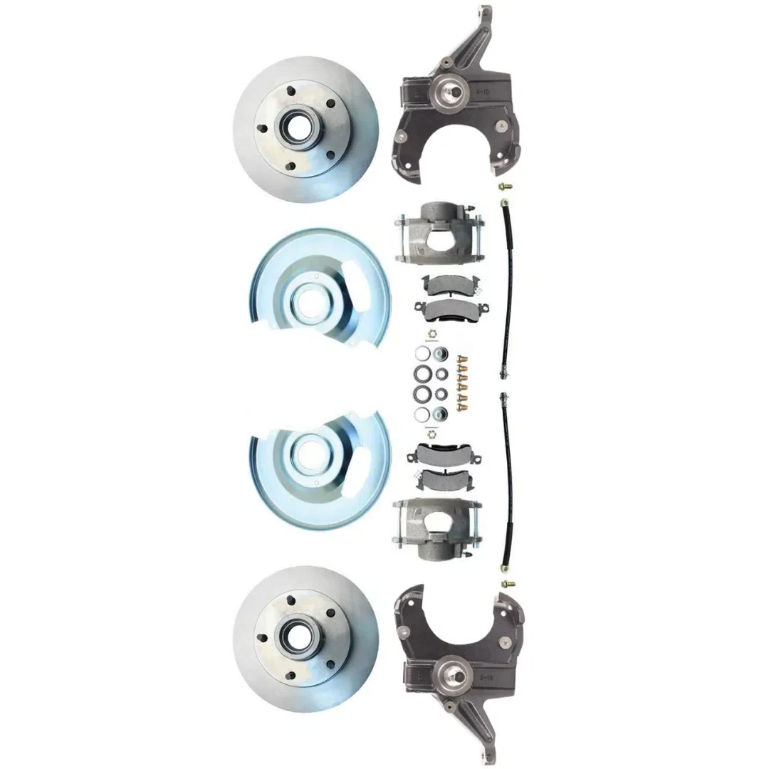 Fits 63-70 C-10 6 Lug Rotor 2.5_Drop Disc Brake Conversion Wheel Kit DBK6370D-A